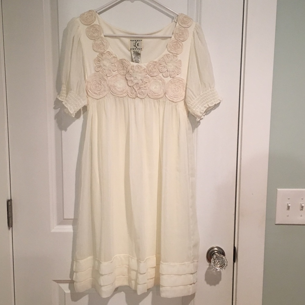 NWT Beautiful Ivory Dress/Tunic by ICE